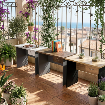 Bureau Simple Avec  Un Tiroir 1001