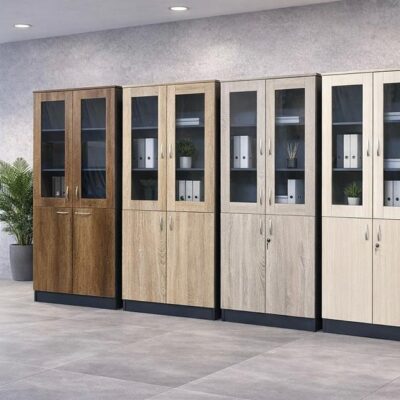 Armoire Semi Vitrée Local En Bois  050